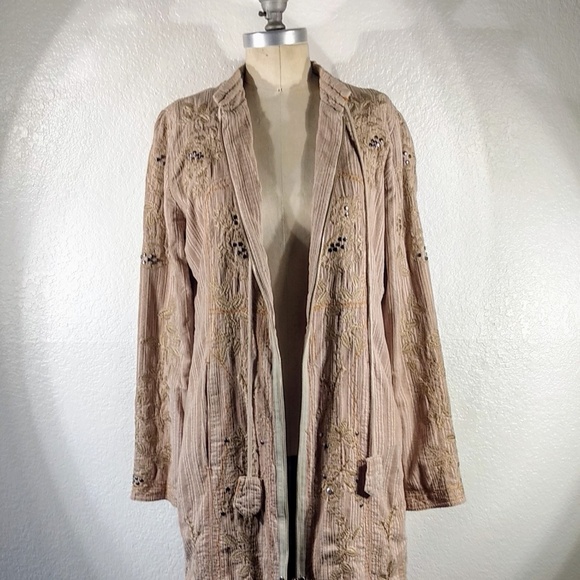 Two Ten Ten Five by Johnny Was Helsinki Zip Coat Sauna Colorway L NWT - Picture 6 of 7